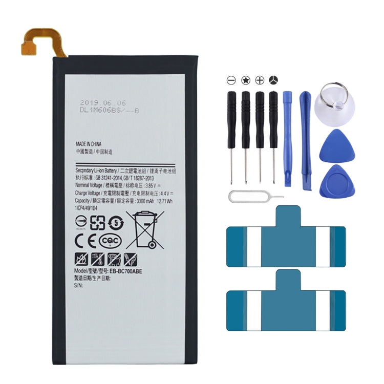 Sostituzione della batteria ai polimeri di litio EB-BC700ABE 3300 mAh, For Samsung Galaxy C7 C7000 C7010 C7018 Sostituzione della batteria ai polimeri di litio EB-BC700ABE 3300 mAh, For Samsung Galaxy C7 C7000 C7010 C7018
